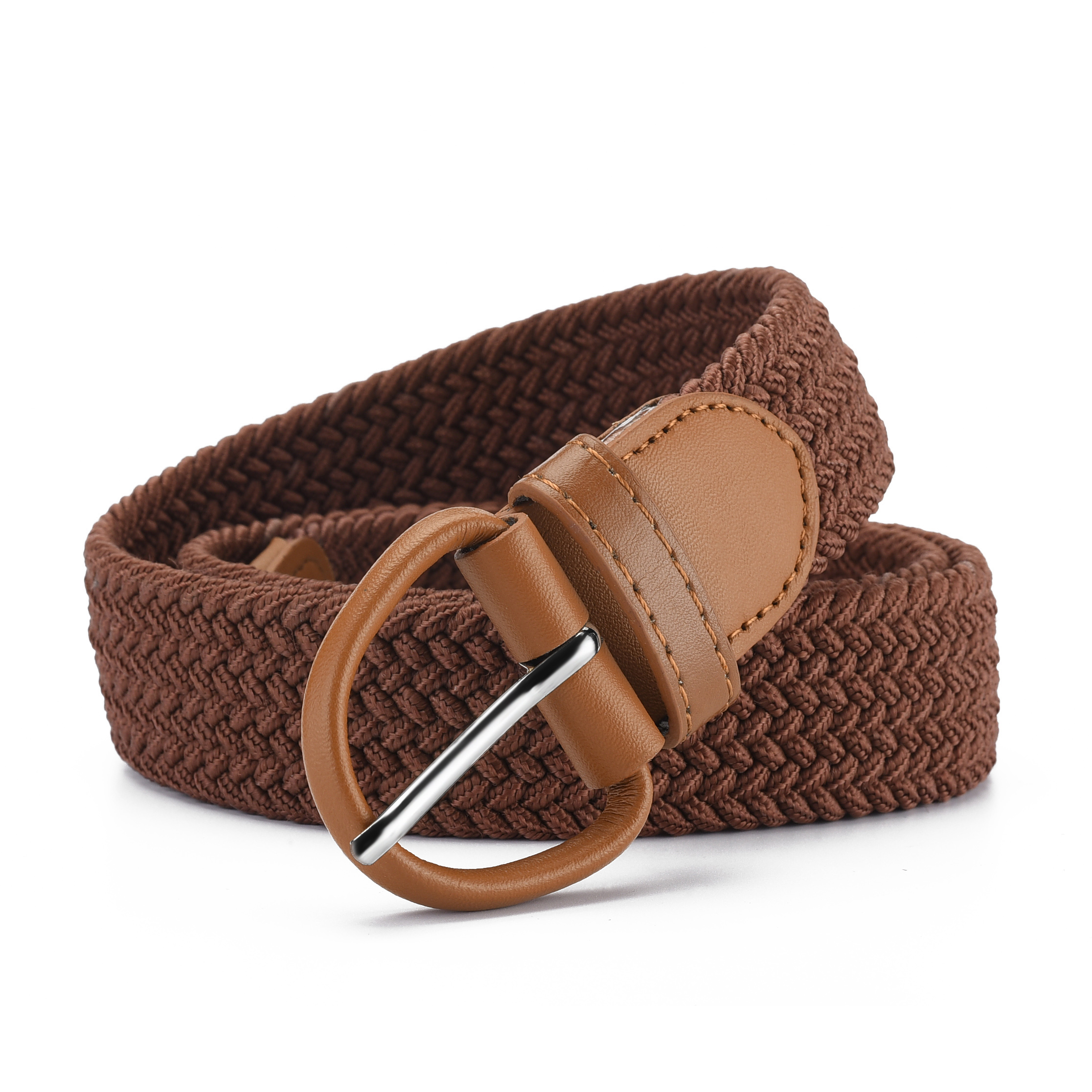 Высококачественный тканевый ремень, повседневные плетеные эластичные холщовые мужские ремни смешанных цветов с пряжкой из сплава, плетеные ремни