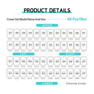 Accesorio terapéutico dental primario de corona molar Manual de acero inoxidable para niños - Product Image 5