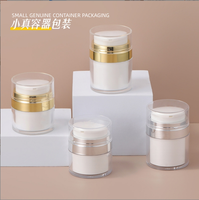 Logo douanier 15g 30g 50g 80g 100g presse type bouteille de crème sous vide voyage portable pot sans air bouteille de crème pour le visage