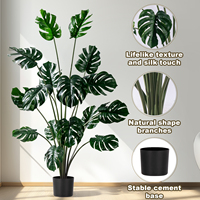 Décoration de maison artificielle tortue verte dos bambou Pot plante en plastique Simulation pour l'aménagement paysager de Pâques et la décoration de bureau