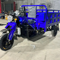 Tricycle de transport à essence motorisé personnalisé 150-200cc ouvert |   Motocyclette à 3 roues à déchargement automatique, haute capacité de charge