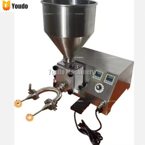 Relleno eléctrico semiautomático de mermelada/Crema para rosquillas y pan, máquina de inyección de pasteles con boquilla ajustable, nueva condición - Product Image 3