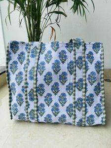 New Design Custom Organic Cotton Hand Block Print Tote <b>Bag</b> Vintage <b>Boho</b> Beach <b>Bag</b> Wholesale - Product Image 2