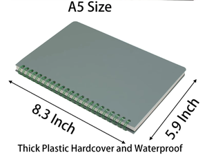 <span class=keywords><strong>Notebook</strong></span> Spiral kustom dengan PP tas lembaran Linen penjilid & jahitan sadel - Product Image 3