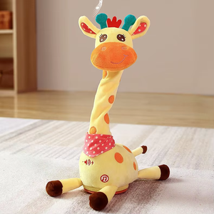 Jirafa Light-Up PP algodón Super suave juguete de peluche <span class=keywords><strong>para</strong></span> niños pequeños regalos <span class=keywords><strong>para</strong></span> bebés cantando baile Animal relleno tiempo de juego <span class=keywords><strong>para</strong></span> niños - Product Image 6