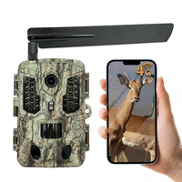 Caméra de chasse SENSVISION 4G solaire avec vision nocturne IA, détection de mouvement, étanche, infrarouge, télécommande, caméra de surveillance cachée pour la faune et la chasse