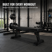 Banc de musculation pliable en acier robuste pour haltères, idéal pour la maison, la salle de sport et l'entraînement de force commercial