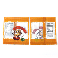 Sac d'étanchéité arrière au fini brillant personnalisé avec fenêtre transparente pour pop-corn, snacks, croustilles, sacs en plastique