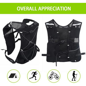 ホットセールスポーツランニングバックパックハイドレーションパックタッチスクリーン付き携帯電話バッグランニングベスト女性用男性用通気性メッシュベスト - Product Image 4