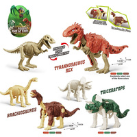 Kit d'assemblage DIY d'œuf de dinosaure, jouet squelette fossile de dinosaure avec peau amovible