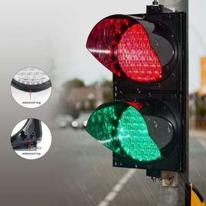 Semáforo <span class=keywords><strong>LED</strong></span> de 2 colores rojo y verde de 4 pulgadas y 300mm para plataforma de carga y descarga de muelle Stop-and-Go - Product Image 6