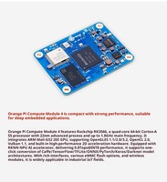 Carte de développement Orange Pi CM4 RK3566 SBC 1GB/2GB/4GB/8GB LPDDR4 EMMC 8-128GB WiFi5 BT5.0 BLE Industrial IoT AI Edge 55x40mm
