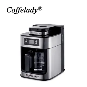 Máquina de café automática com moedor de café