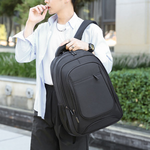 WeiYaLu Men's <b>Backpack</b> <b>Large</b> Capacity 20L Solid Color Business Travel Laptop <b>Backpack</b> With Logo Customization - Product Image 3