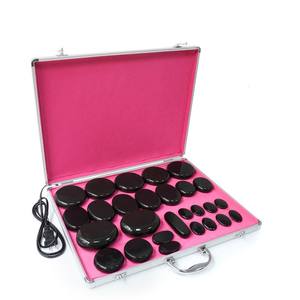 Boîte d'auto-soins Kit de masseur de pierres chaudes enfichable en gros Volcanicas Para Masaje Piedra De Masajes - Product Image 1