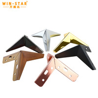 WINSTAR Modern Triangle Möbel Eisen beine Golden Cabinet Sofa Legs