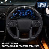 Volant en fibre de carbone véritable personnalisé CCExcellent pour Toyota Tundra / Tacoma 2024-2026