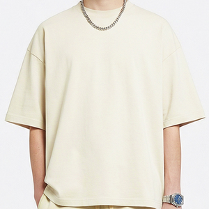 Camiseta de Verano para Hombre, Marca Americana de Moda, Estilo Holgado, Color Sólido, Manga Corta, con Tecnología SORONA, Personalizable - Product Image 2