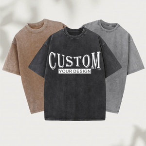 T-shirt Homme Vintage Lavé à l'Acide 230 GSM de Haute Qualité avec Logo Personnalisé – Vente en Gros - Product Image 2