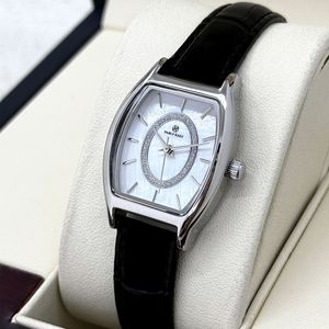 Women's watch with fashionable <b>bucket</b>-shaped case, shell-shaped bezel and small dial, a casual and elegant wristwatch. - Product Image 4