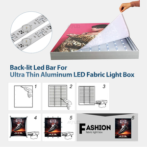 Barre LED rigide à lumière blanche avec lentille diffuse, indice de protection IP20, en aluminium, pour enseigne lumineuse - Product Image 3