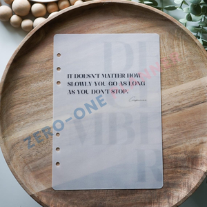 <strong>Custom</strong> Matte Vellum Paper <strong>Planner</strong> Dashboard <strong>Insert</strong> A5 A6 A7 B5 B6 Durable Covers for Discbound and Ring-bound Organizers - Product Image 2