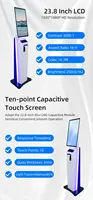 Écran tactile Windows de 21,5 pouces avec SDK activé, reconnaissance faciale, 8 Go de RAM DDR3, stockage de 8/16/32 Go, processeur Intel Core I3, lecteur de codes-barres au sol