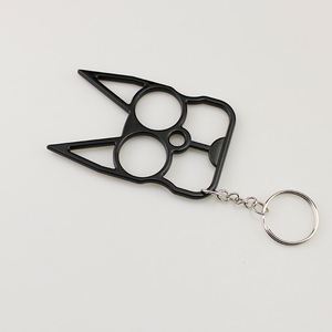 Mini Carton Dog Shaped Metal Alloy <b>Keychain</b> Multi-function <b>Safety</b> Defend <b>Keychain</b> Wallet Handbag Decorations - Product Image 3