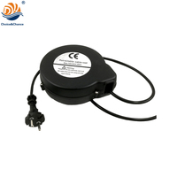 Mecanismo de carrete de cable de alimentación de CA retráctil estándar alemán DYH, Cable de 4m, conectores IEC/NEMA para electrodomésticos