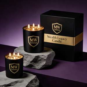 Custom Black Scented Soy <strong>Candle</strong> Handmade Eco-Friendly Fragrance <strong>Aroma</strong> <strong>Candle</strong> with Gift Box OEM/ODM Private Label - Product Image 1