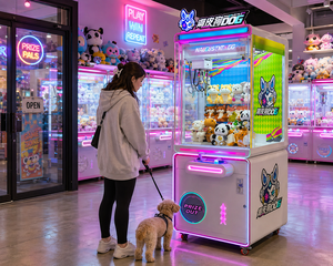 Machine à griffes commerciale avec lecteur <span class=keywords><strong>de</strong></span> cartes, machine à prix intelligente <span class=keywords><strong>pour</strong></span> sites <span class=keywords><strong>de</strong></span> vente au détail sans personnel et parcs d'attractions - Product Image 1