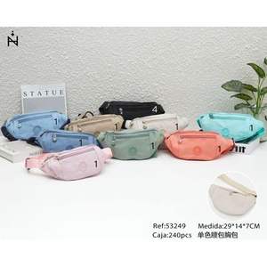 Sac de ceinture en tissu 29x14x7cm, couleur unie, multi-usages - Product Image 3