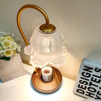 Nouvelle Lampe à Cire Parfumée Nordique Décorative, Chauffe-Parfum Sans Flamme, Diffuseur de Bougies de Table