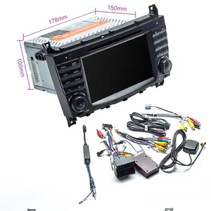 7 כפול 2 דין DVD לרכב GPS סטריאו לרכב עבור מרצדס בנץ W203 W209 ראש יחידה לווין GPS רדיו סטריאו autoaudio מולטימדיה rds