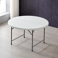 Pas cher 4ft 5ft 6ft 7ft pique-nique en plein air de haute qualité lourde ronde pliante table et chaises facile à transporter pour mariage et événement