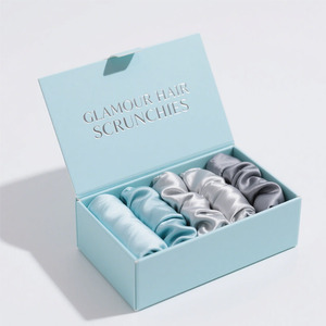 Caja <span class=keywords><strong>de</strong></span> <span class=keywords><strong>Regalo</strong></span> Personalizada con Logotipo <span class=keywords><strong>para</strong></span> Coleteros <span class=keywords><strong>de</strong></span> Pelo <span class=keywords><strong>de</strong></span> Papel, Satén y Seda - Product Image 5