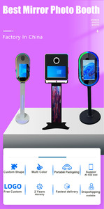 이벤트용 휴대용 디지털 AI 우드 아크 미러 포토 부스 카메라 및 프린터 포함 - Product Image 2