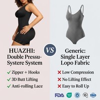 Body sculptant premium grande taille pour femme, effet ventre plat et rehausseur de fesses, compression ferme, amincissant la taille, Fajas