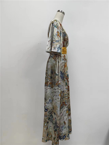 2023 <strong>Wholesale</strong> Elegant Trendy Women Floral Print <strong>Bulk</strong> Manufacturers Custom Online <strong>Clothing</strong> - Product Image 5