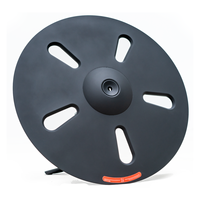 Pad électronique double zone noir 18 pouces UNLOCK E-Cymbal Crash/Ride avec fonction Choke pour batterie électronique Roland/ATV/EFNOTE |   Caoutchouc de surface en silicone