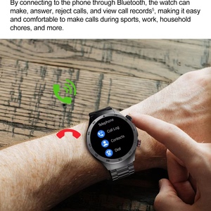 นาฬิกาอัจฉริยะ Fashion Ge800 หน้าจอ AMOLED 1.43 นิ้ว กันน้ำ <span class=keywords><strong>ตรวจ</strong></span>สอบสุขภาพตลอดวัน วินิจฉัยทางการแพทย์ โทรฉุกเฉิน SOS - Product Image 2