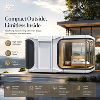 STAR CABIN Maison Capsule Modulaire Préfabriquée Haut de Gamme, Intérieur Haut de Gamme, Structure en Acier Résistante aux Intempéries, Garantie 5+ Ans