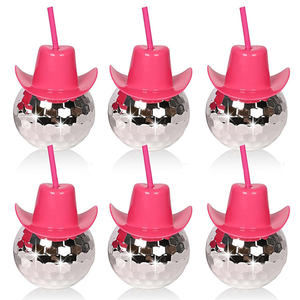 Nueva copa <span class=keywords><strong>de</strong></span> bola <span class=keywords><strong>de</strong></span> discoteca, sombrero <span class=keywords><strong>de</strong></span> <span class=keywords><strong>vaquera</strong></span> rosa, copa <span class=keywords><strong>de</strong></span> fiesta con espejo con pajitas, copa <span class=keywords><strong>de</strong></span> cóctel plateada <span class=keywords><strong>de</strong></span> los años 70, suministros <span class=keywords><strong>de</strong></span> decoración para fiesta <span class=keywords><strong>de</strong></span> <span class=keywords><strong>despedida</strong></span> <span class=keywords><strong>de</strong></span> <span class=keywords><strong>soltera</strong></span> - Product Image 1