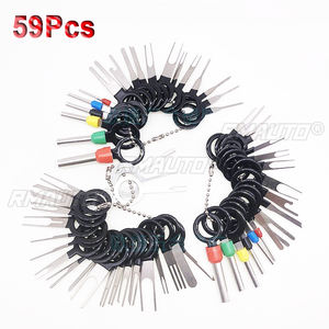 Kit d'extraction de broches de connecteurs de câblage électrique pour bornes automobiles 59/38/11 pièces – Outils manuels de réparation de bornes automobiles - Product Image 1