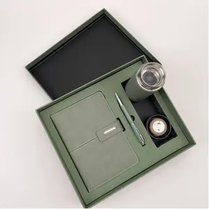 AP Promotional Luxury Gifts Items Notebook Business Gift Thermos Cup Customizable Notebook Gift Set With Pen And Bottle