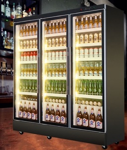 Refrigerador vertical de tres puertas para <span class=keywords><strong>supermercado</strong></span>, con ruedas, frezzer - Product Image 2