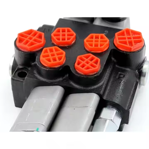 Válvula direccional hidráulica manual de 3 carretes, pieza de maquinaria de construcción personalizable, directa de fábrica, 1/2" - Product Image 4