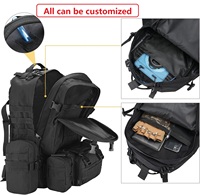 Sac à dos tactique de grande capacité 60L, sac à dos d'assaut de grande capacité pour l'alpinisme, trousse de premiers soins, sacs à dos de sport, mochila