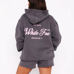 Fabricants personnalisés avec sac Pakistan Oem/odm haute qualité 100% coton pull surdimensionné Crop Top Puff impression sweat à capuche - Product Image 4