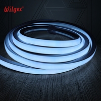 Bande LED néon flexible en PVC 18x16mm, 50m, alimentation haute tension 110V/220V, étanche IP68, résistante aux pulvérisations de sel, garantie 5 ans